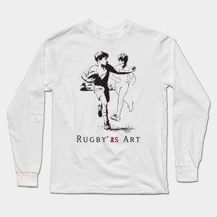 Rugby Junior Hand-Off by PPereyra Long Sleeve T-Shirt